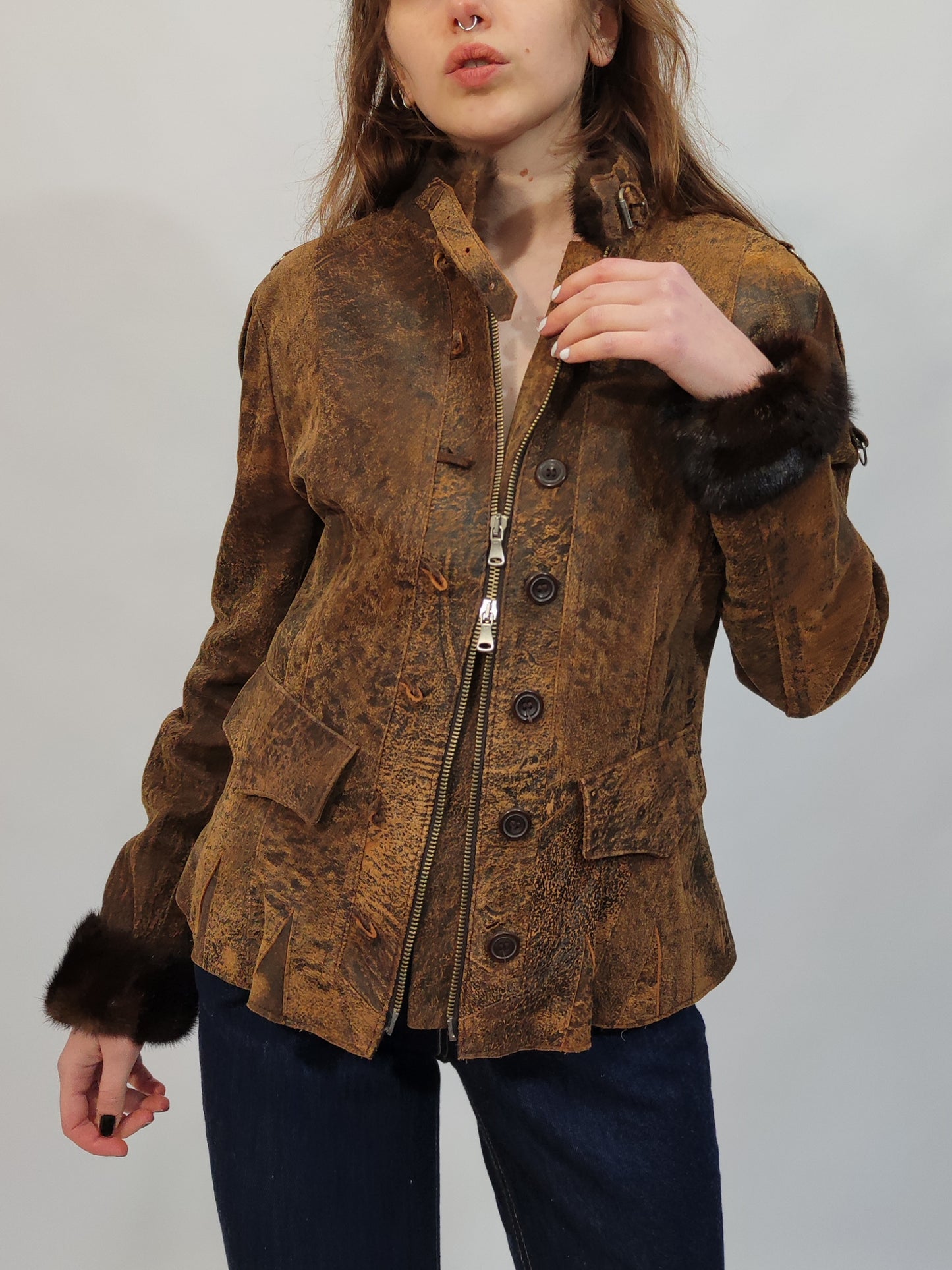 ‘90s Vintage Leather Jacket