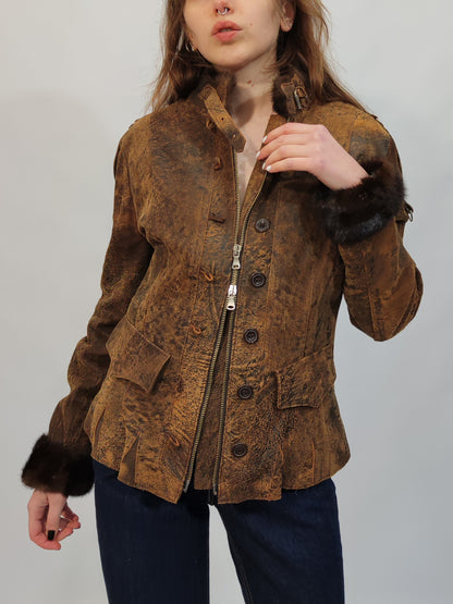‘90s Vintage Leather Jacket