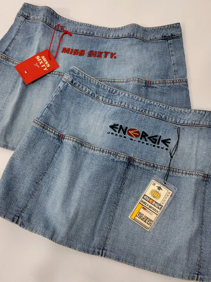 Energie Denim Apron Skirt - Deadstock