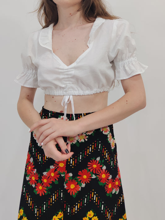 Milkmaid Vintage 100% Cotton Top