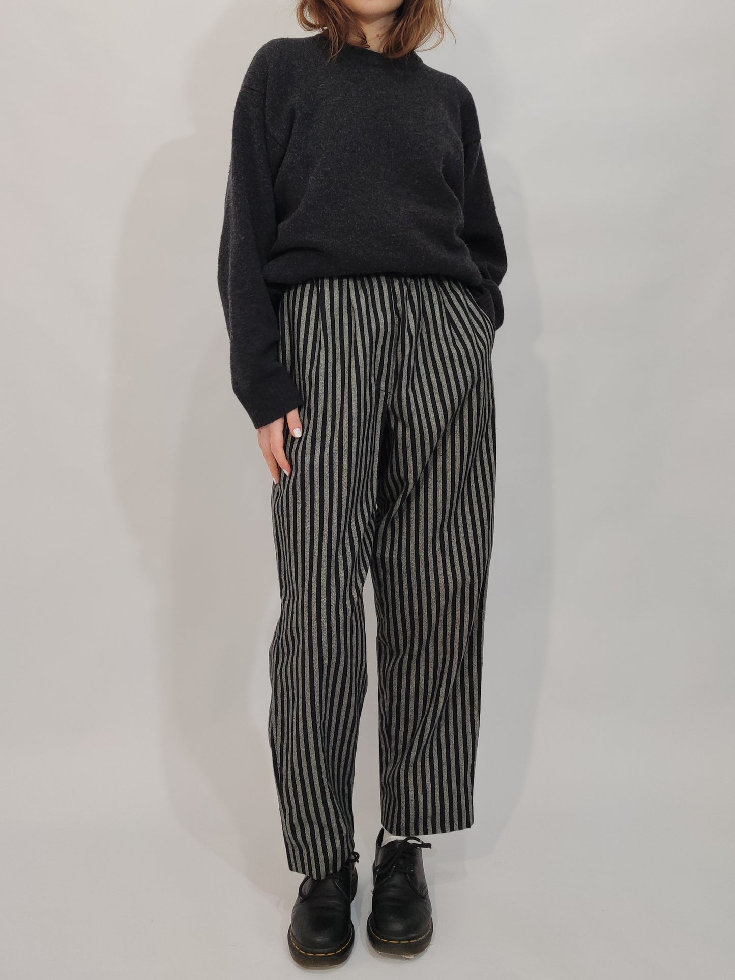 '80s Hand Crafted Wool Trousers