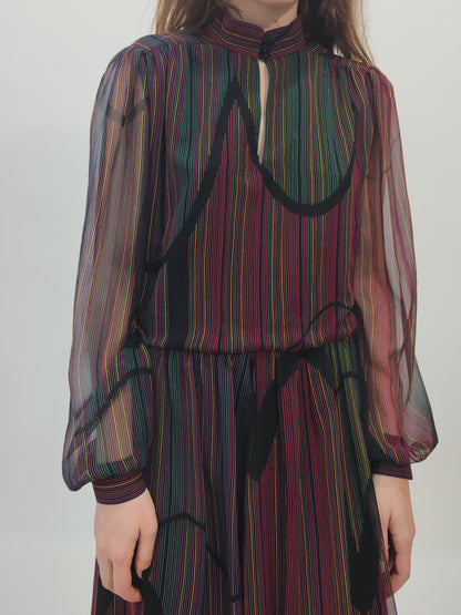 Sora Late '70s Vintage Dress - M/L
