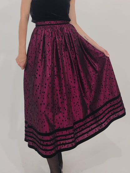 ‘80s Trachten Skirt