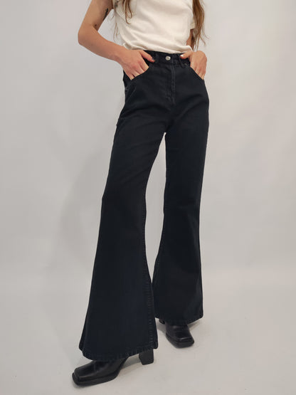 Vintage Flared Jeans - Black