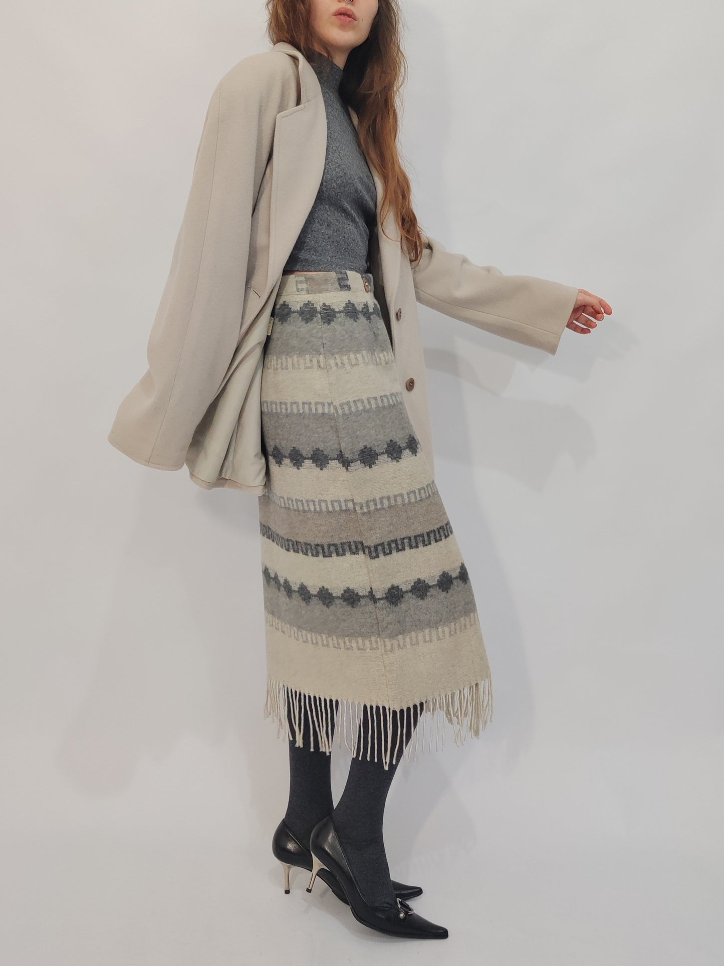 Deadstock Wool Blend Skirt