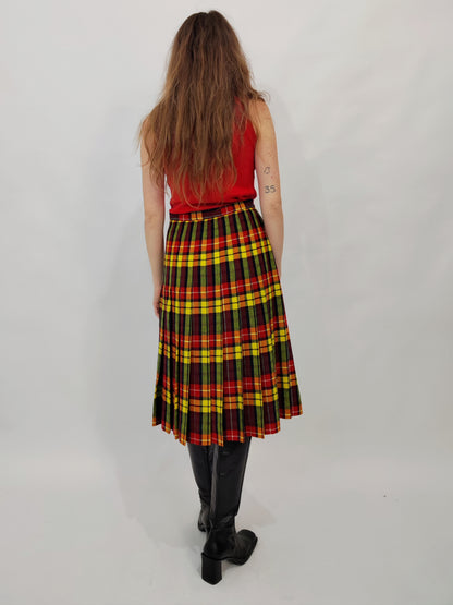 Vintage Tartan Kilt + Scarf