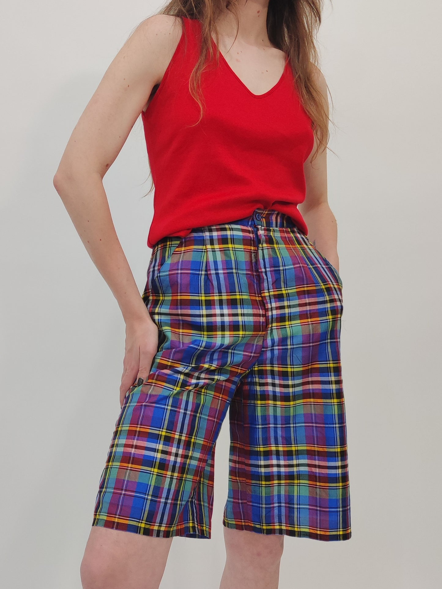 La Perla Mare Vintage Tartan Shorts