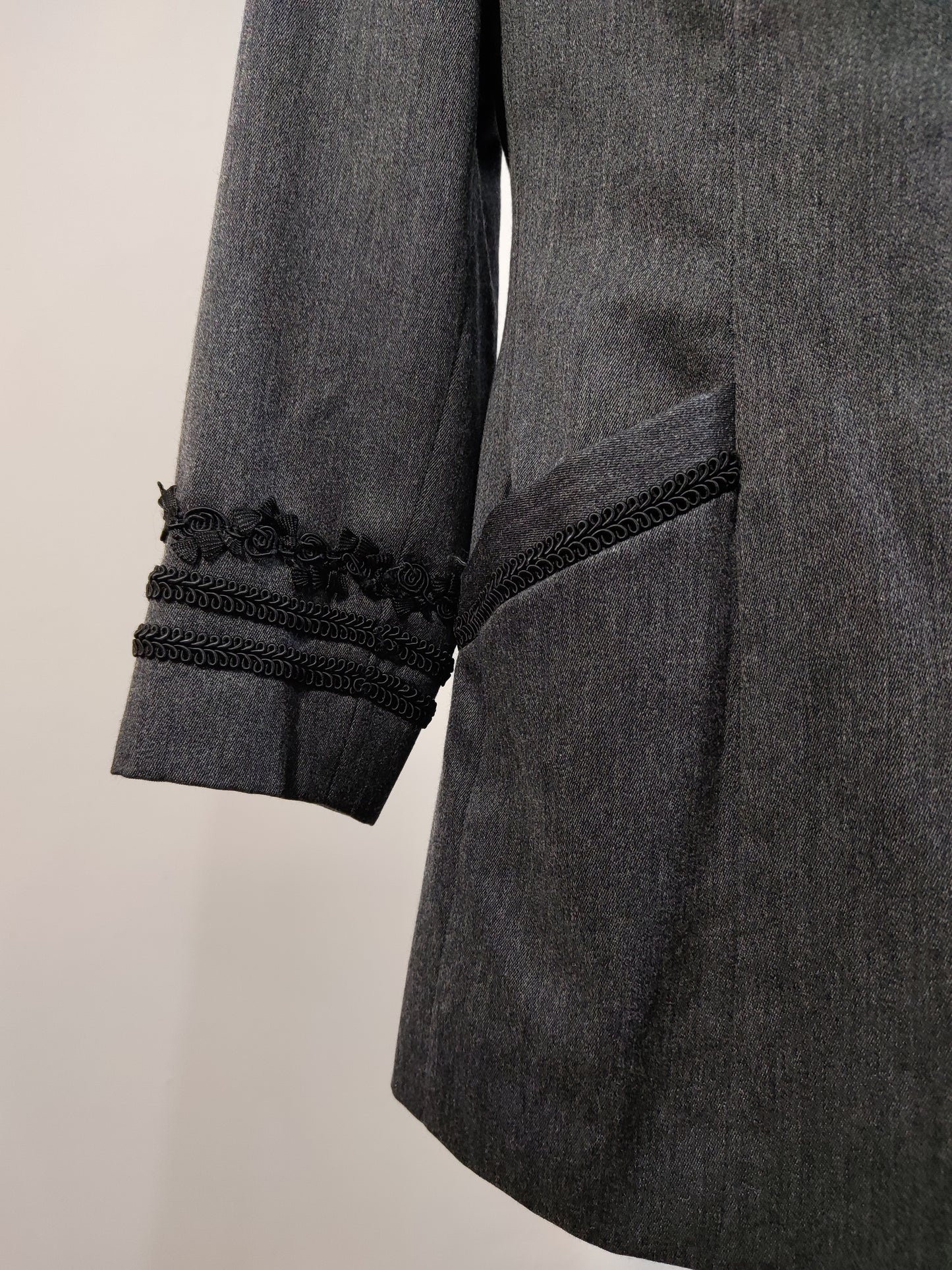 '80s Tailored Trimmed Blazer