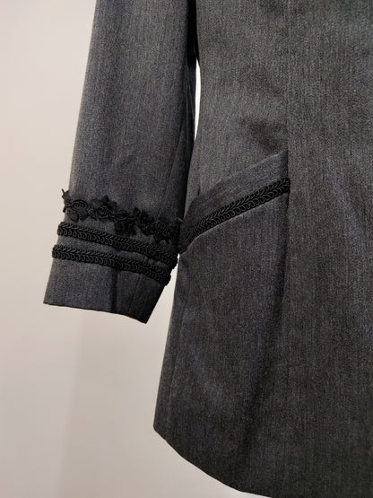 '80s Tailored Trimmed Blazer