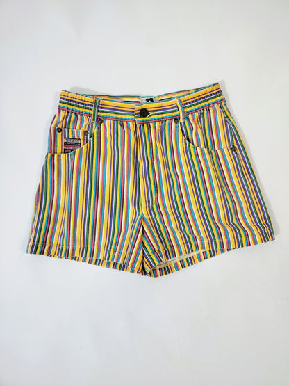 '90s Striped Hot Pants