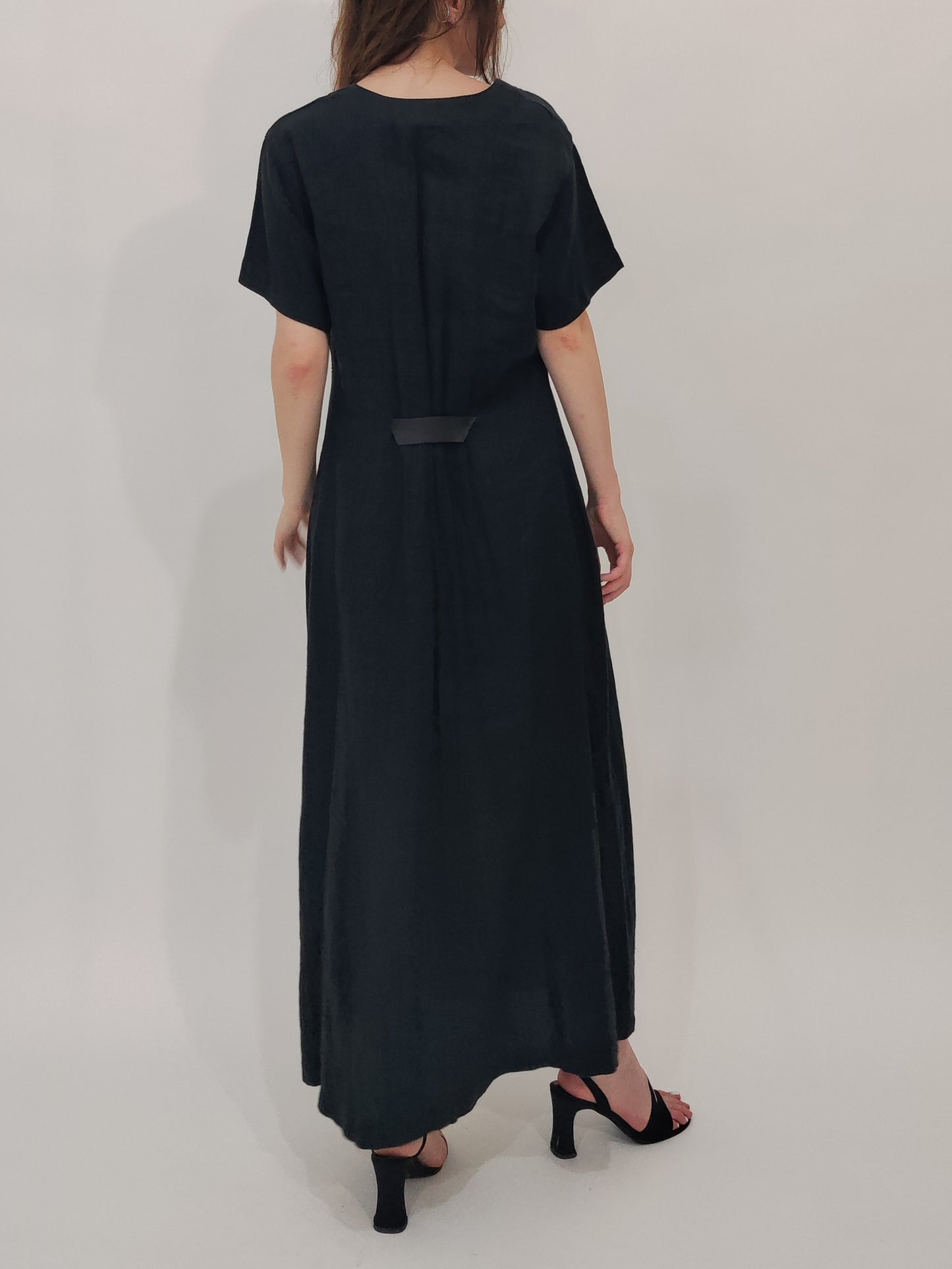 '90s Vintage 100% Linen Button Dress