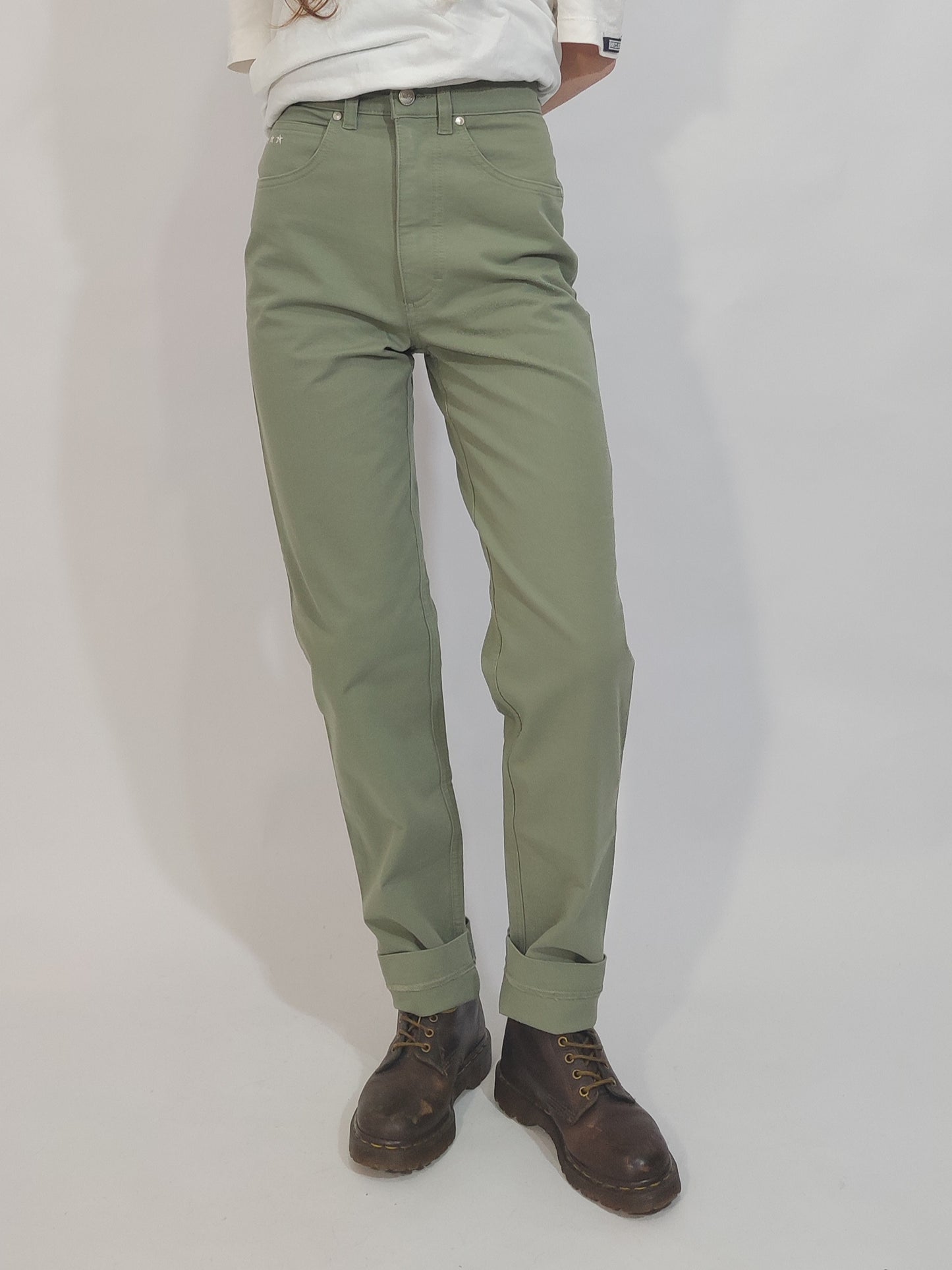 Sage Green Made in Italy Deadstock Jeans
