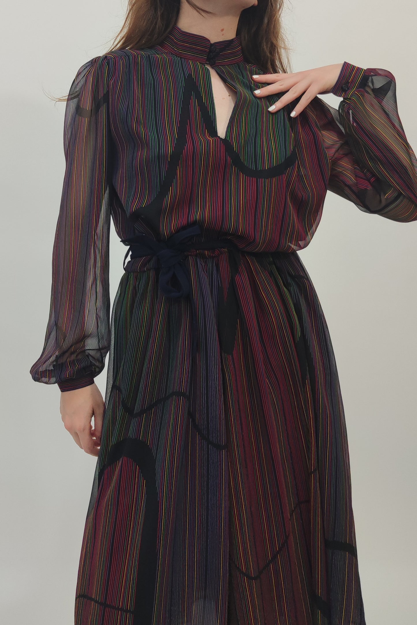 Sora Late '70s Vintage Dress - M/L