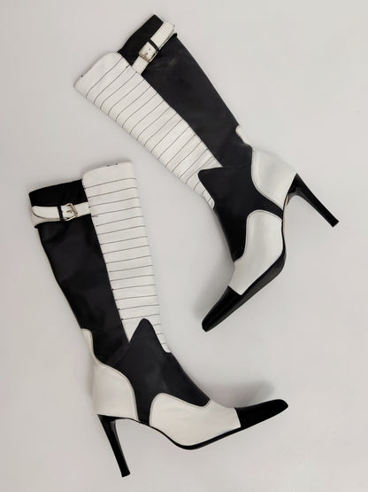 Y2K Vintage Deadstock Black & White Boots