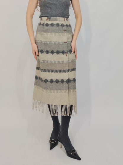 Deadstock Wool Blend Skirt