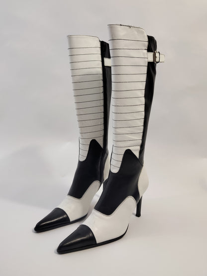 Y2K Vintage Deadstock Black & White Boots