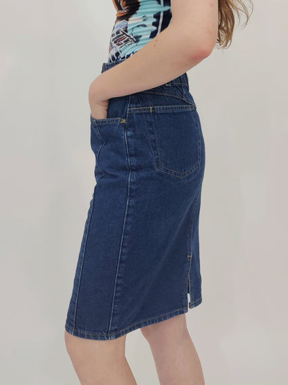 Late '80s Denim Pencil Skirt