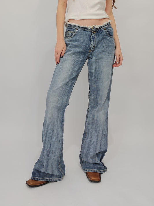 Lee Felton Low Waist Flare Jeans - Deadstock