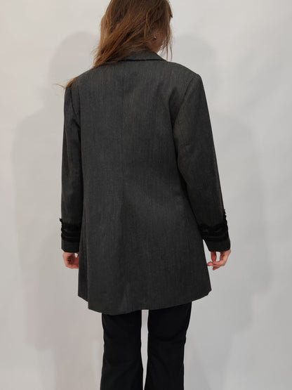 '80s Tailored Trimmed Blazer