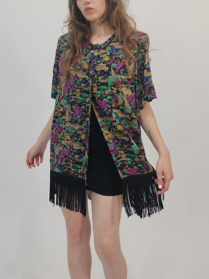 '80s Fringed Blouse