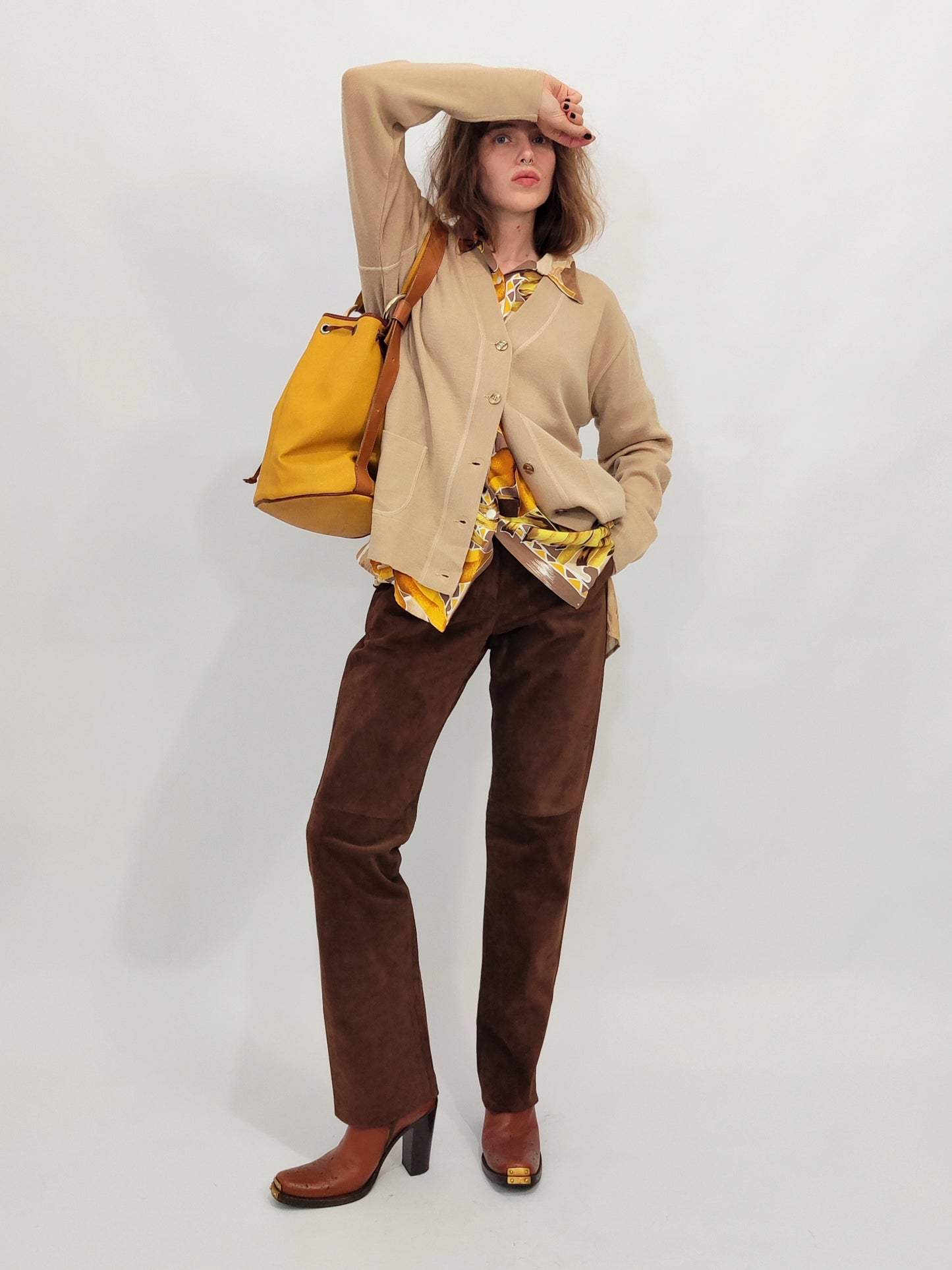 Gianfranco Ferrè Suede Trousers