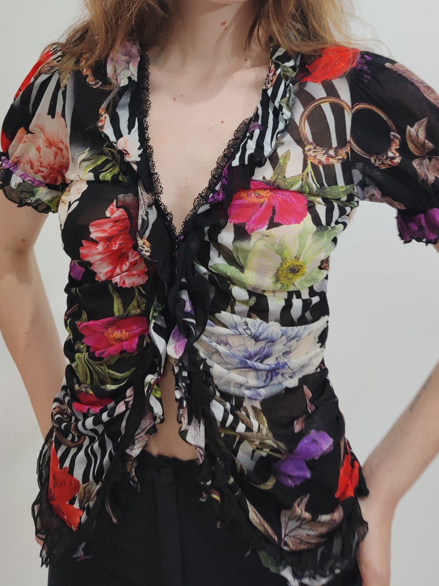 Roberto Cavalli Vintage Mesh Top