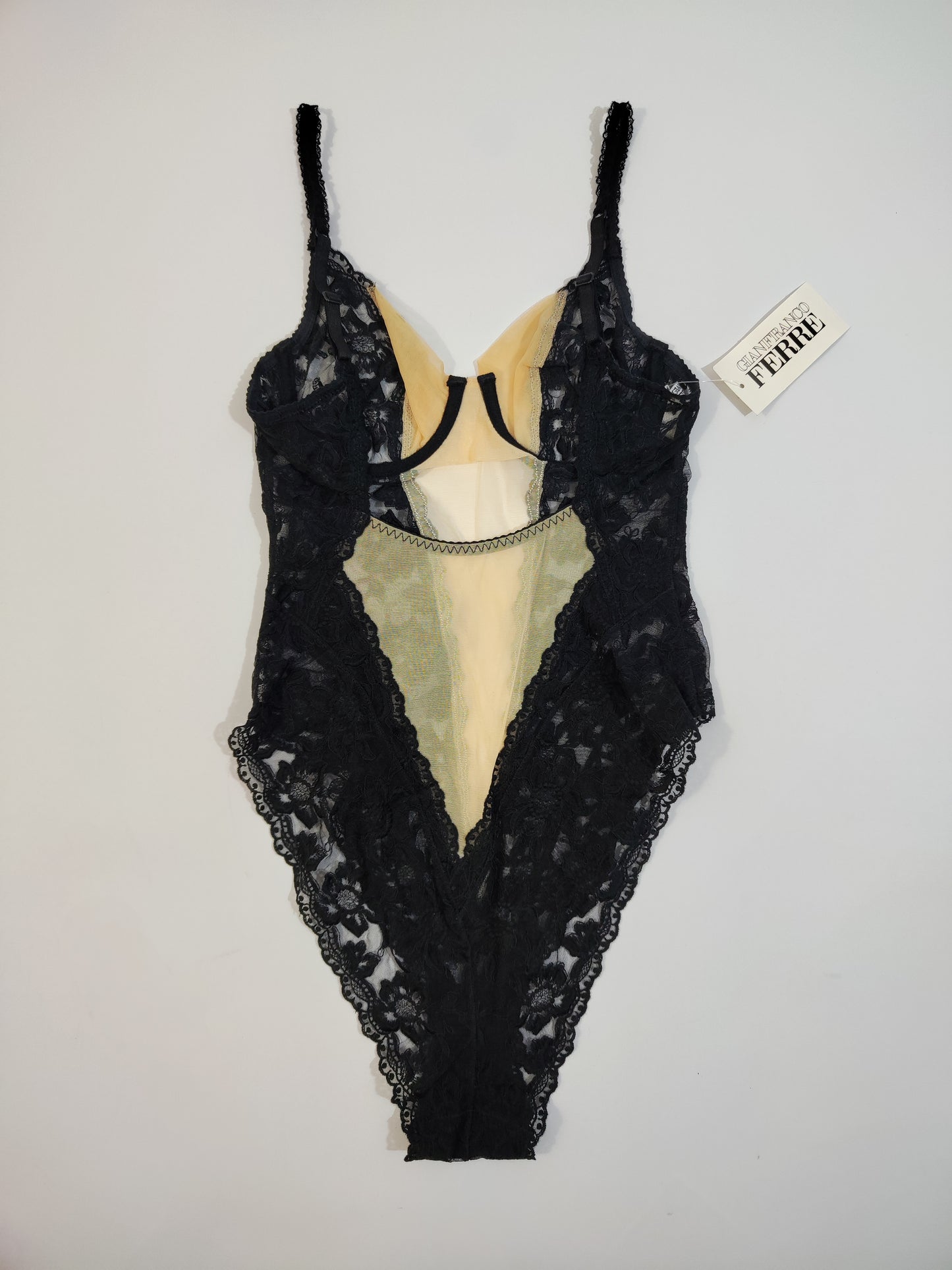 Archive - Gianfranco Ferré Lace Bodysuit - Deadstock (BLACK)