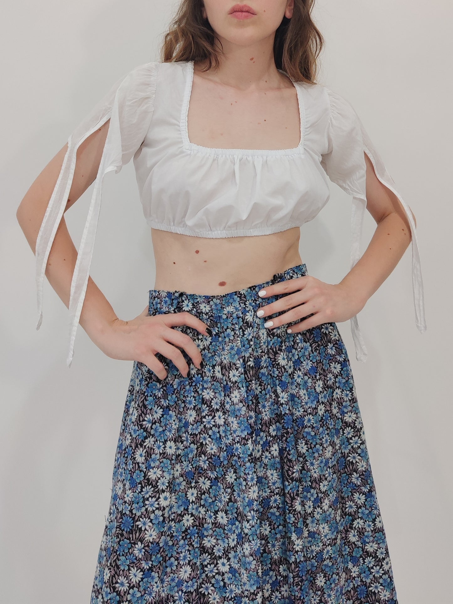 '90s Vintage Milkmaid Top