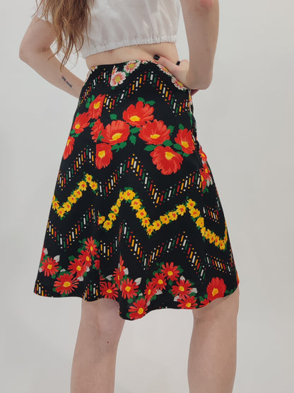 '70s Vintage A-Line Skirt