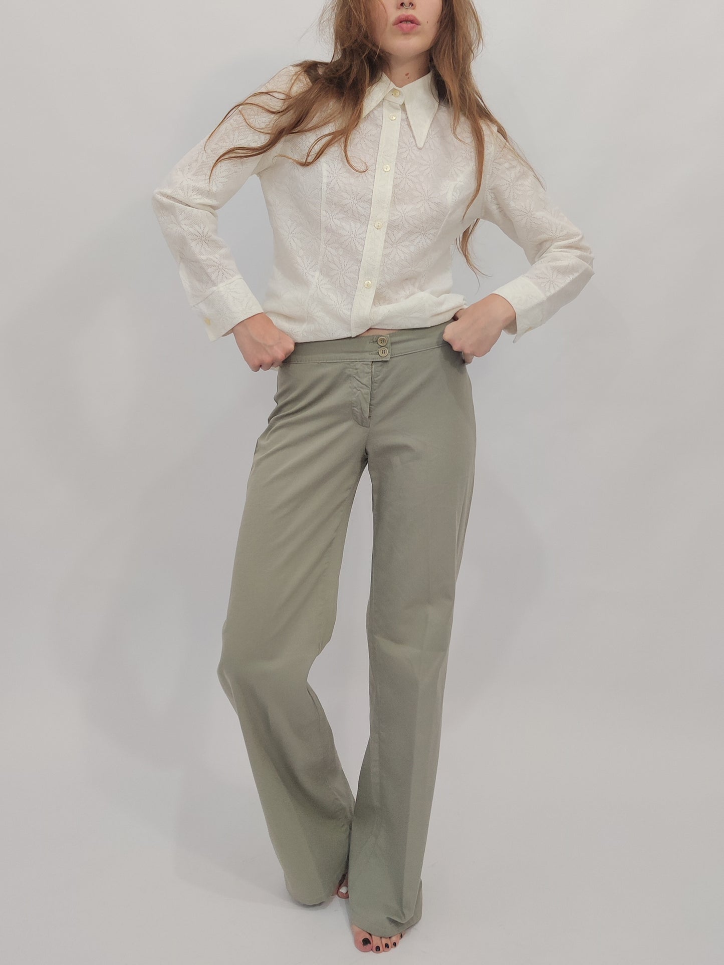 '70s Floral Jacquard Shirt