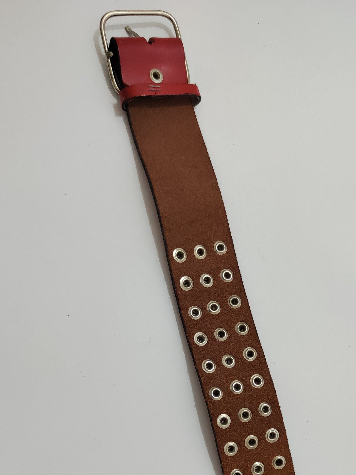 '90s Leather Studded Belt
