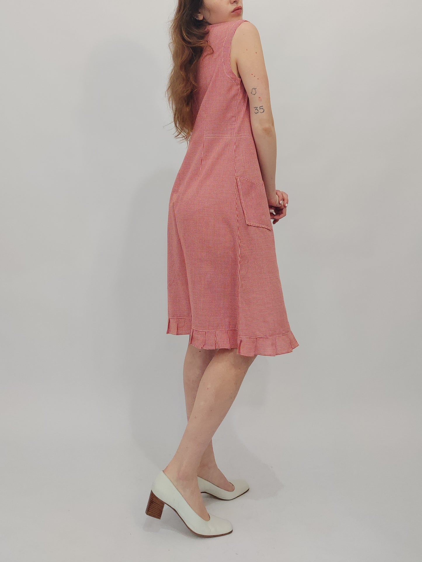 '80s Vichy Chemisier Dress