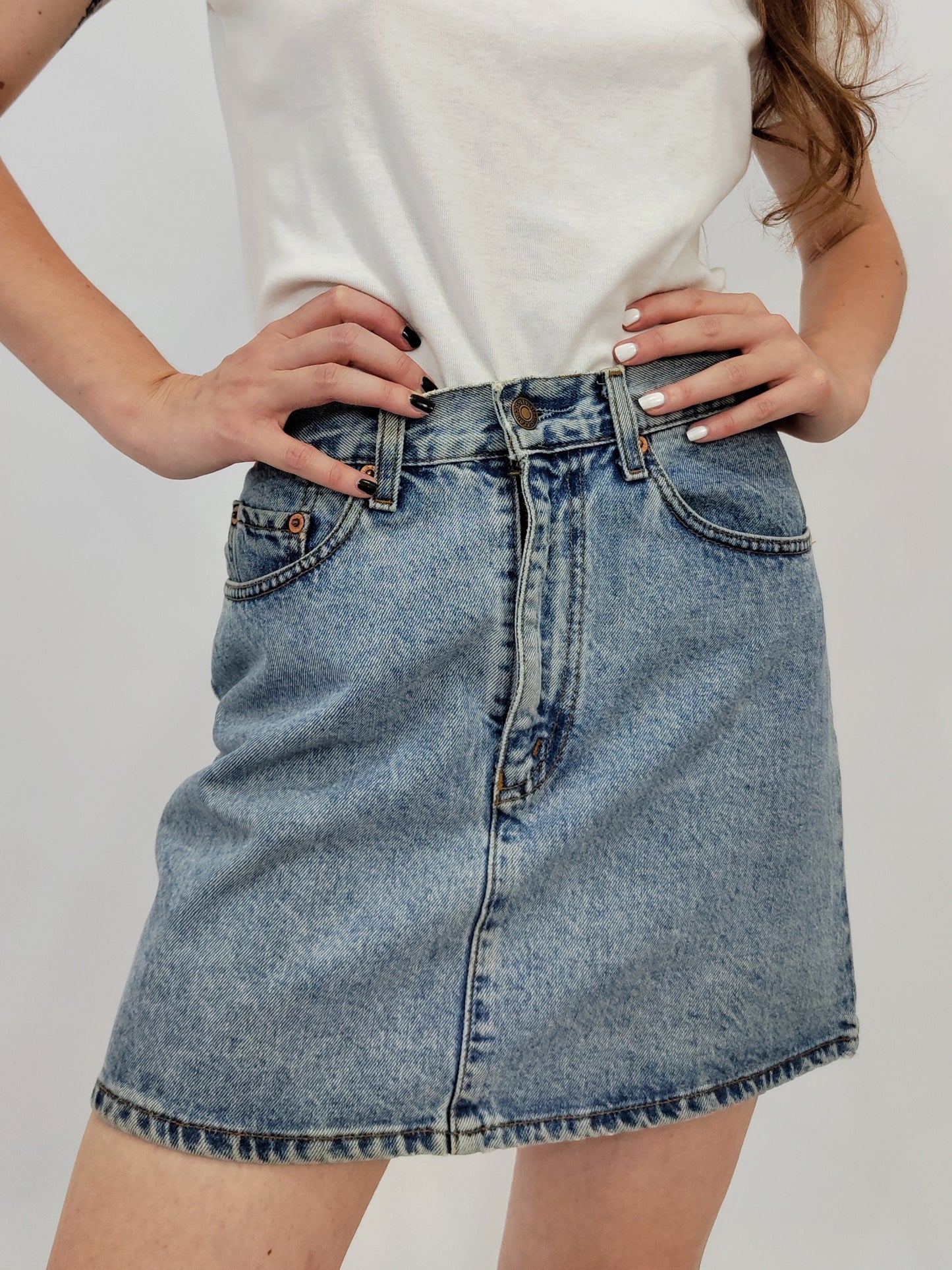 Levi's Orange Tab Denim Skirt