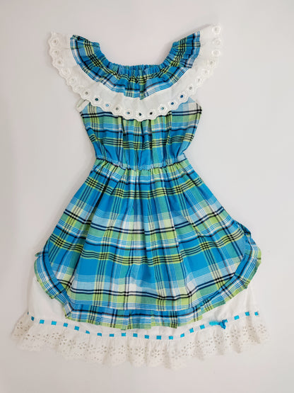 Mommy & Me - Dody Checkered Vintage Dresses