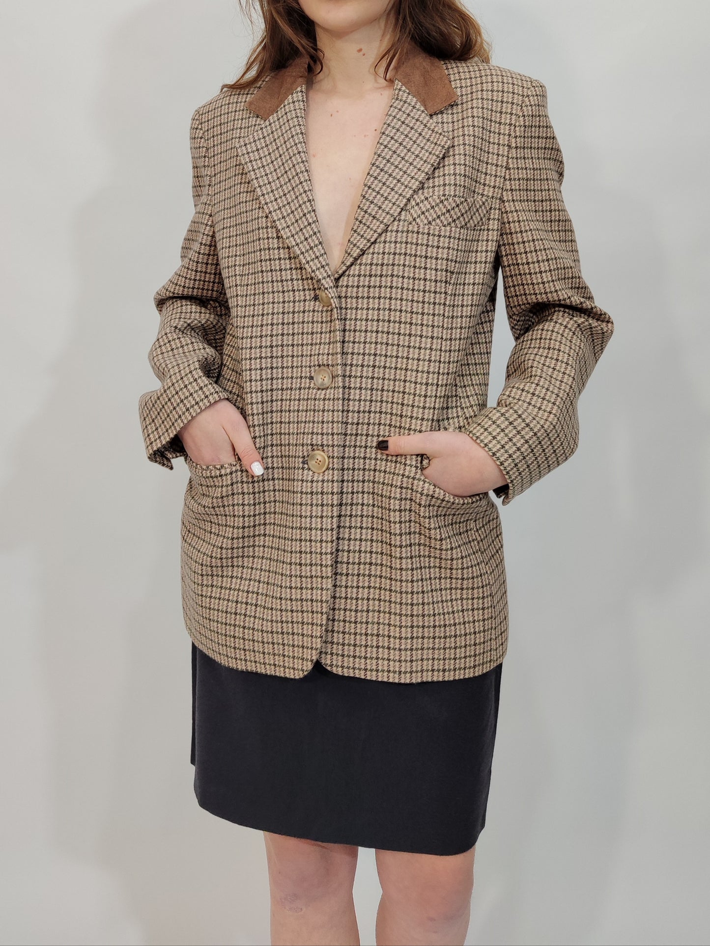 '80s Pure Wool Blush Blazer