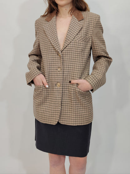 '80s Pure Wool Blush Blazer