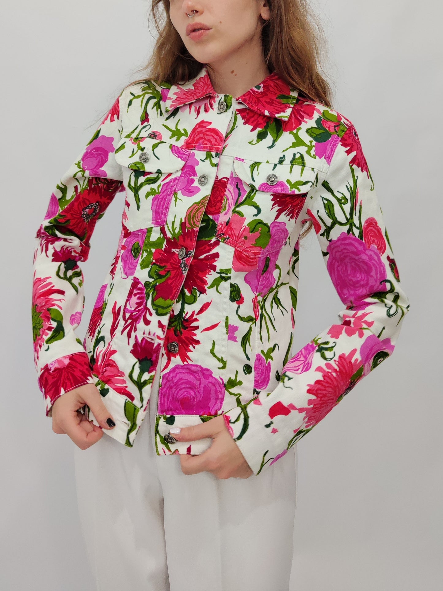 Ken Scott Floral Denim Jacket