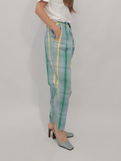 Vintage Checkered Trousers