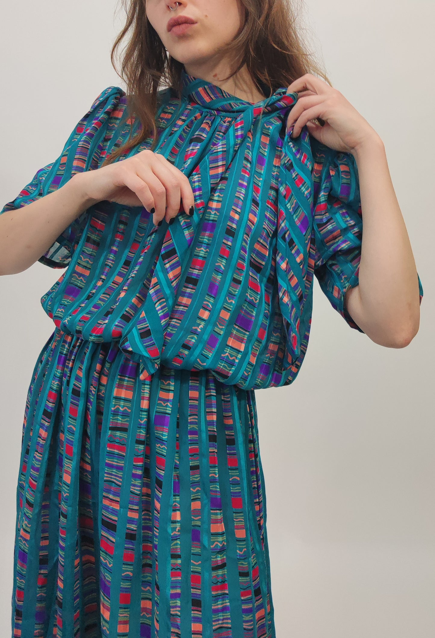 Norman Hartnell Early '80s Dress - M