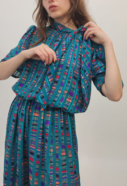 Norman Hartnell Early '80s Dress - M