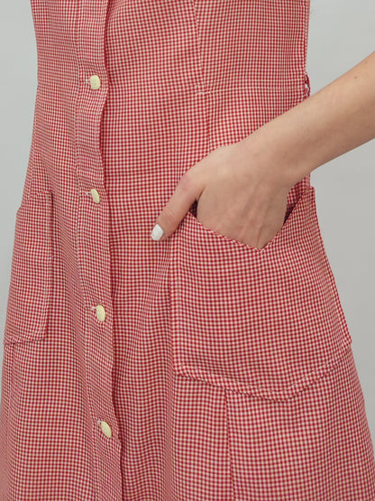 '80s Vichy Chemisier Dress