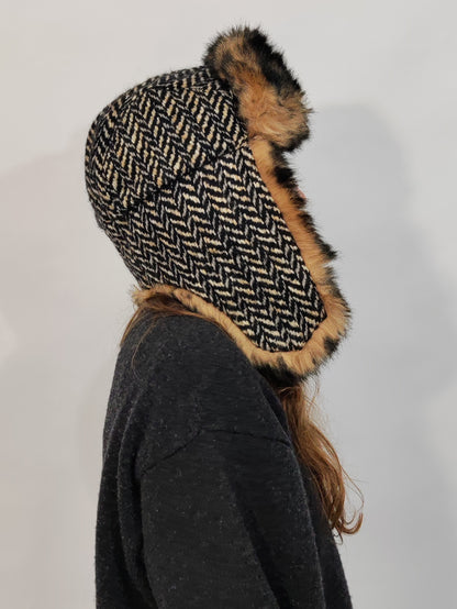 Faux Fur Trapper/Aviator Hat