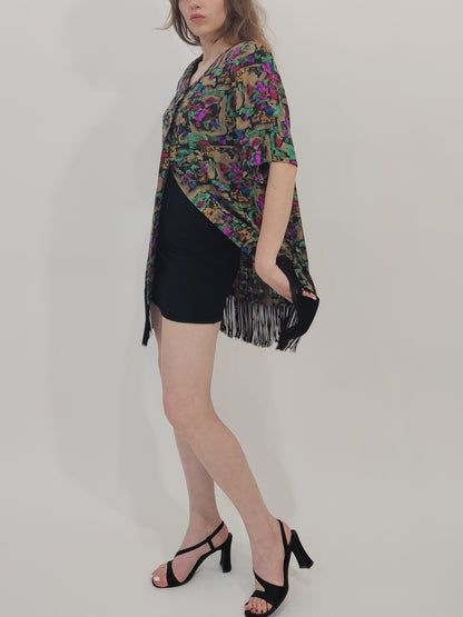 '80s Fringed Blouse