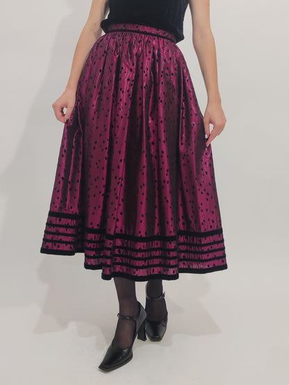 ‘80s Trachten Skirt