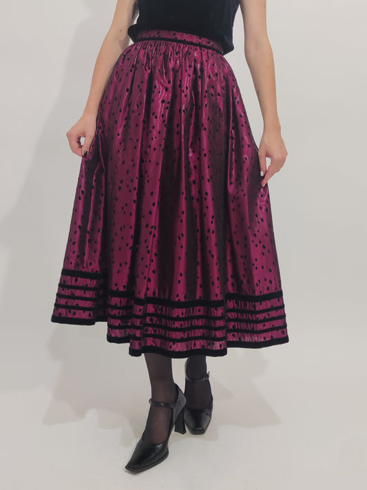 ‘80s Trachten Skirt