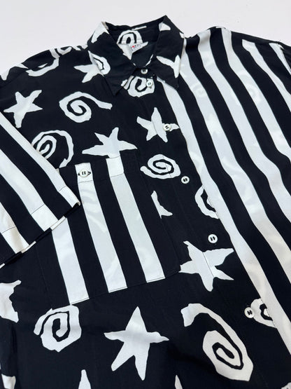 Vintage Graphic Maxi Shirt
