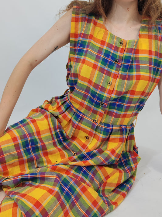 Early '80s Madras Dress