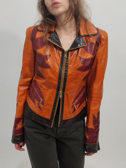 Y2K Western Leather Jacket
