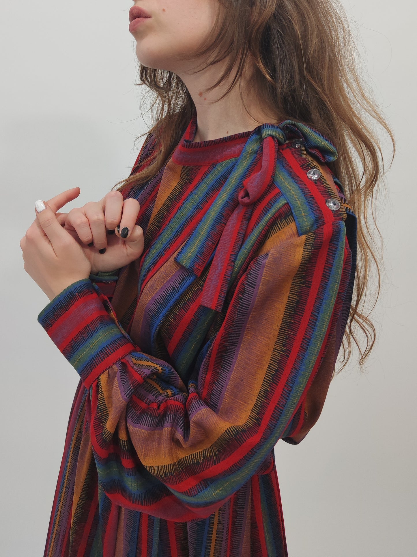 Early '80s Multicolor Dress - L