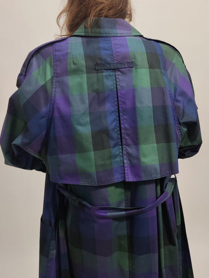 Made in Korea Vintage Checkered Trench